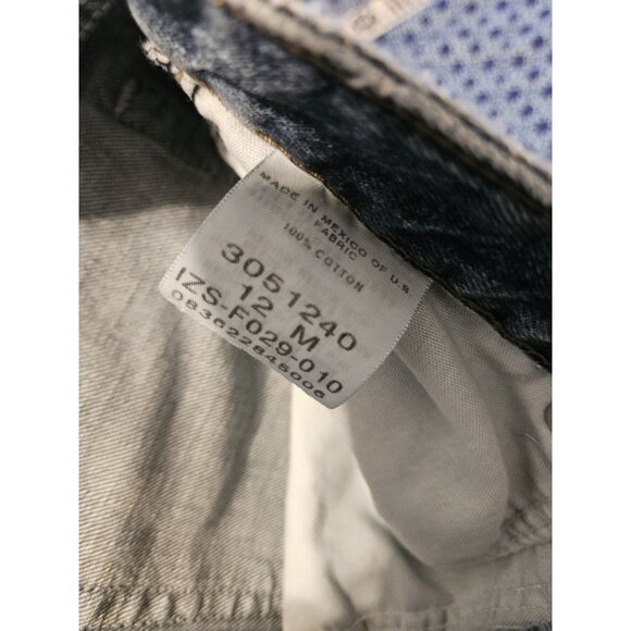 Lee Riveted Carpenter Blue Jeans Women’s 12Mx30 Denim Pants Mom Barrel Leg - Picture 9 of 9